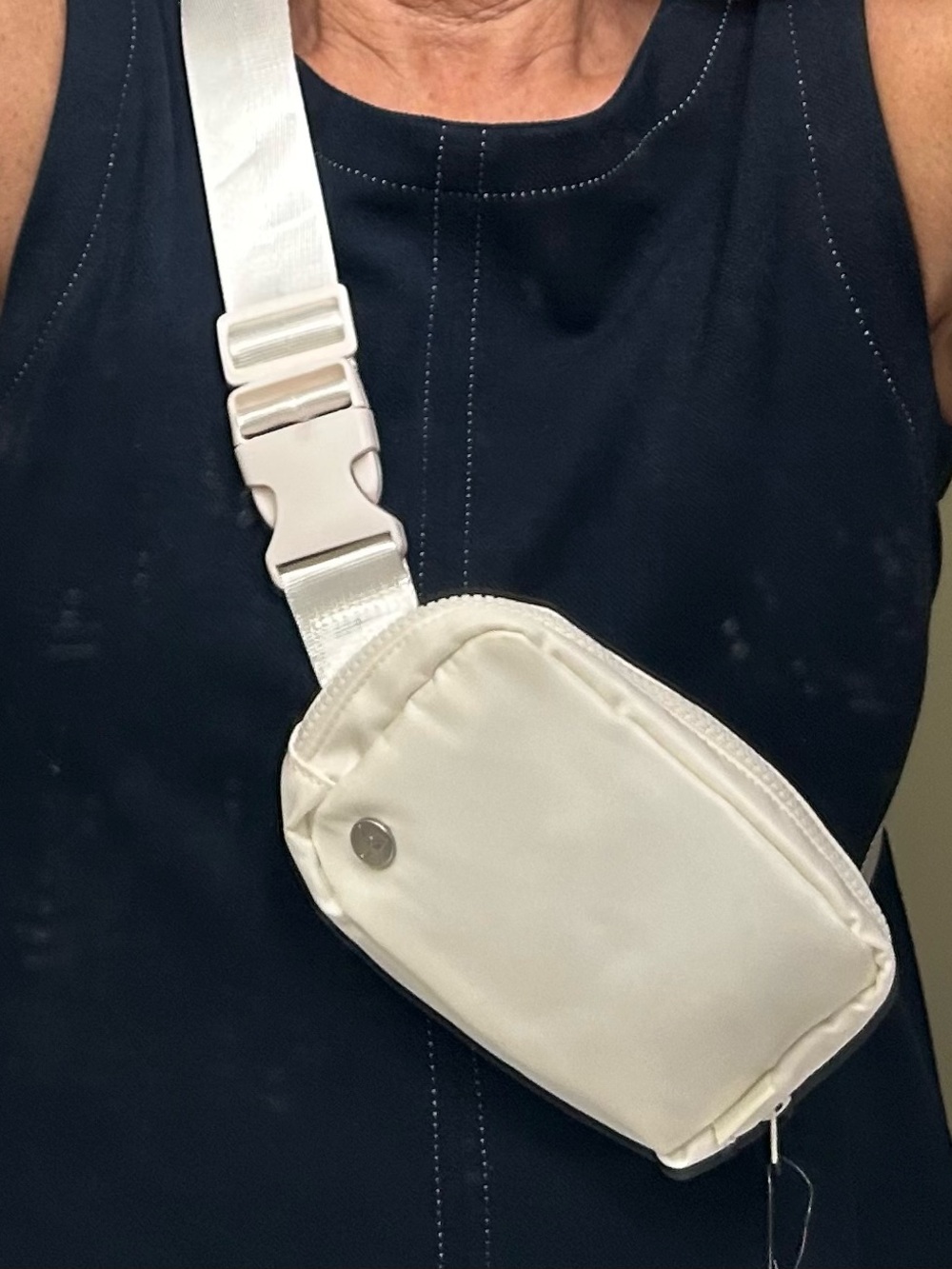 90 Degree Cream Compact Girls Crossbody/Fanny Pack Sling Bag